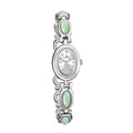 Subtle Shine Elegant Women's Jade Quartz Bracelet Watch